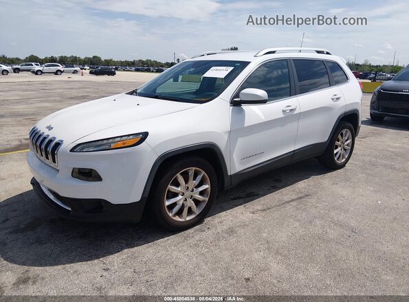 1C4PJLDB3GW159692 2016 JEEP CHEROKEE White Vista tres cuartos delantera izquierda