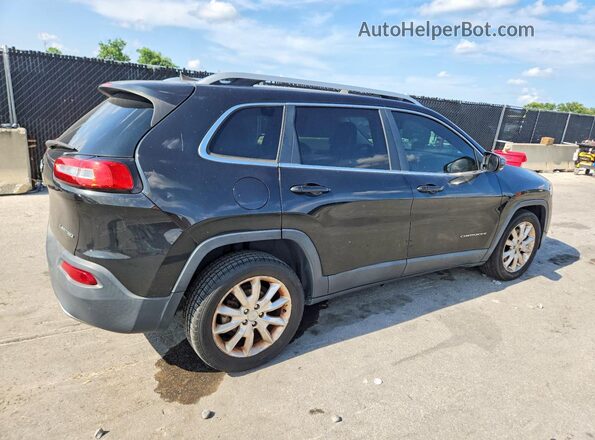 1C4PJLDB3GW164665 2016 JEEP CHEROKEE Черный Задняя правая четверть