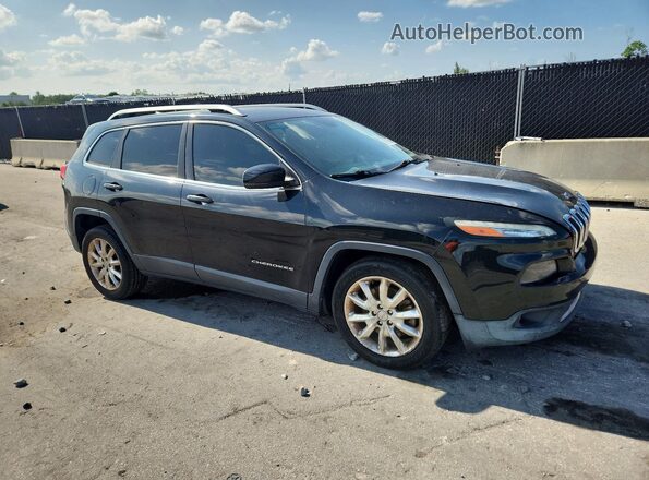 1C4PJLDB3GW164665 2016 JEEP CHEROKEE Черный Передняя правая четверть