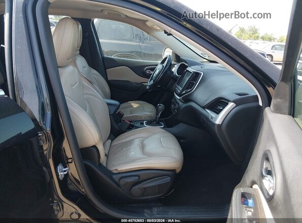 1C4PJLDB3HW526267 2017 JEEP CHEROKEE Black Vista interior delantera