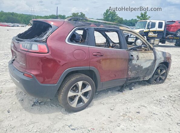 1C4PJLDB3KD325147 2019 JEEP CHEROKEE Burgundy Задня права чверть