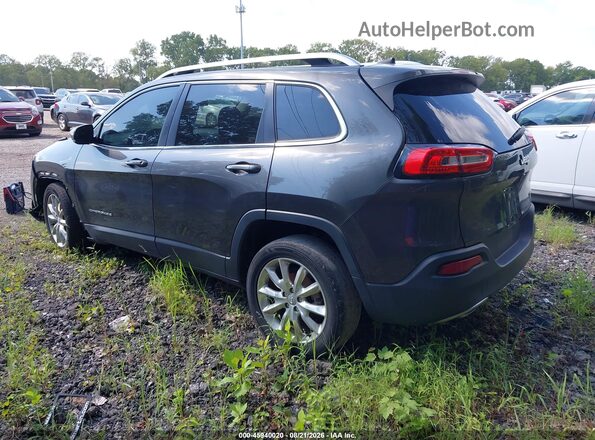 1C4PJLDB4GW164710 2016 JEEP CHEROKEE Gray Trasero izquierdo