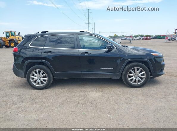 1C4PJLDB4GW229281 2016 JEEP CHEROKEE Black Widok wnętrza z tyłu