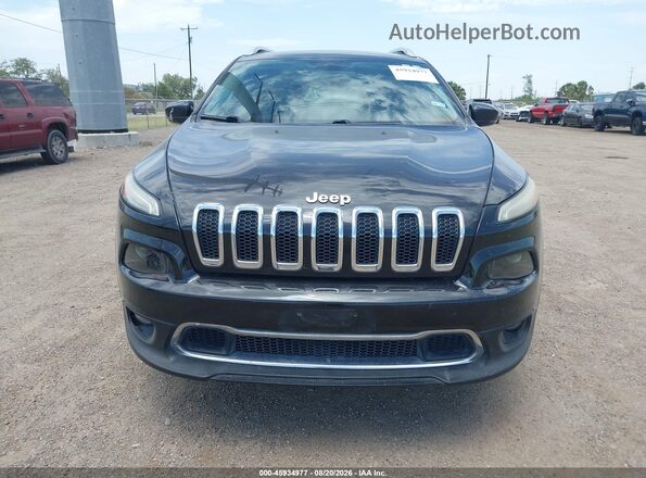 1C4PJLDB4GW229281 2016 JEEP CHEROKEE Black Widok zestawu wskaźników