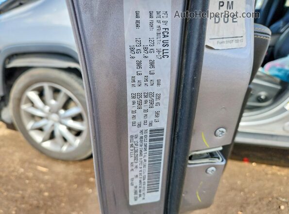 1C4PJLDB6JD568210 2018 JEEP CHEROKEE Серебряный Вид подкапотного пространства