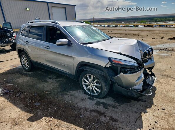 1C4PJLDB6JD568210 2018 JEEP CHEROKEE Серебряный Передняя правая четверть