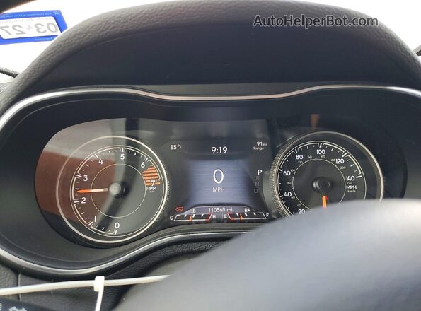 1C4PJLDB6KD416199 2019 JEEP CHEROKEE White Instrument cluster view