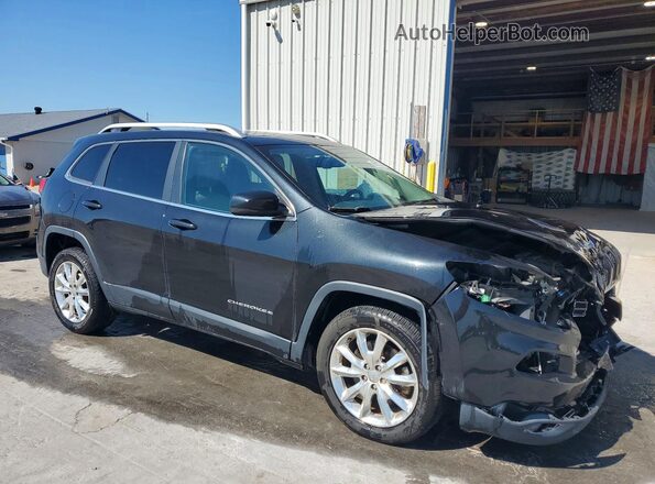 1C4PJLDB8GW125814 2016 JEEP CHEROKEE Black Front right