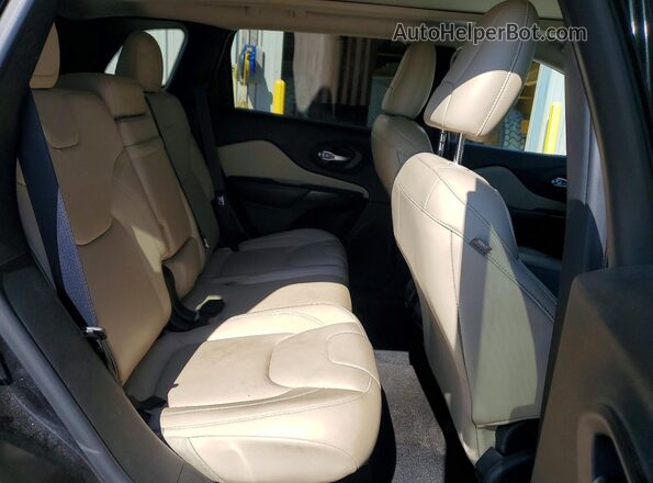 1C4PJLDB8GW125814 2016 JEEP CHEROKEE Black Rear interior view