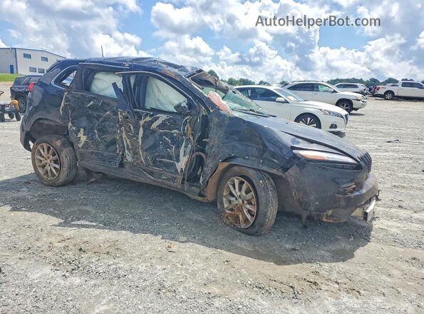 1C4PJLDB8JD621053 2018 JEEP CHEROKEE Черный Передняя правая четверть