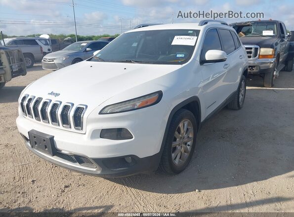 1C4PJLDB9GW165481 2016 JEEP CHEROKEE White წინა მარცხენა ხედი სამი მეოთხედიდან
