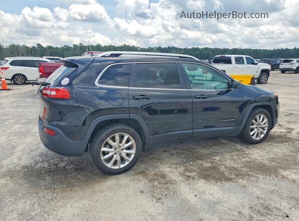 1C4PJLDB9HW522921 2017 JEEP CHEROKEE Black Задня права чверть