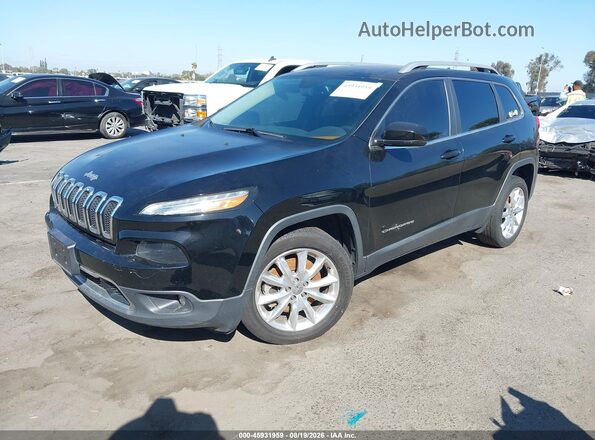 1C4PJLDB9HW595836 2017 JEEP CHEROKEE Black წინა მარცხენა ხედი სამი მეოთხედიდან