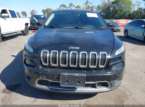 1C4PJLDB9HW595836 2017 JEEP CHEROKEE Black ხელსაწყოთა პანელის ხედი