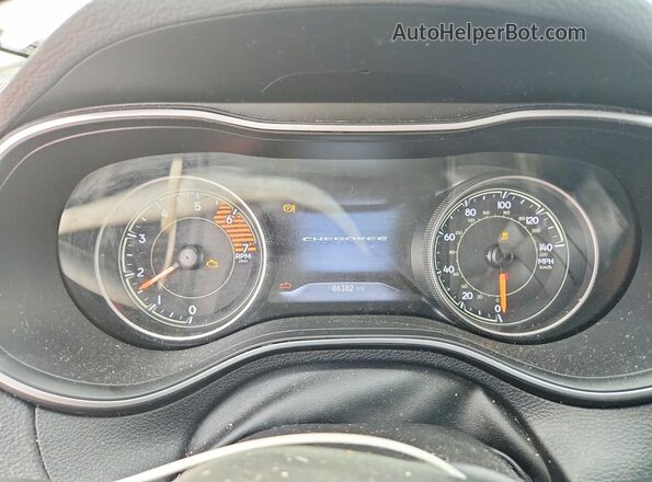 1C4PJLDN8KD164384 2019 JEEP CHEROKEE White Вид щитка приладів