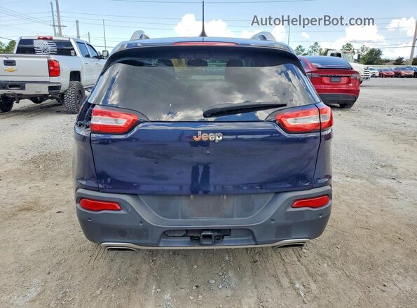 1C4PJLDS3GW281565 2016 JEEP CHEROKEE Blue Rear view