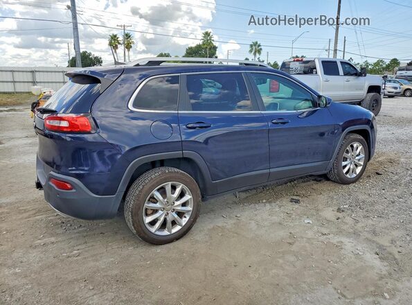 1C4PJLDS3GW281565 2016 JEEP CHEROKEE Blue Rear right