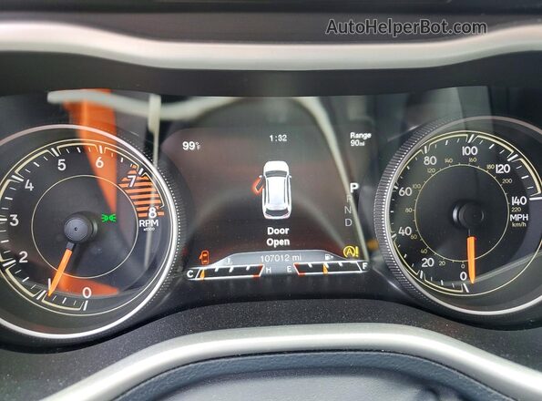 1C4PJLDS3GW281565 2016 JEEP CHEROKEE Blue Instrument cluster view