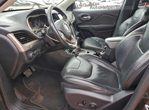 1C4PJLDS6GW184795 2016 JEEP CHEROKEE Black Front interior view