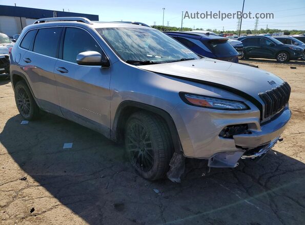 1C4PJLDSXHW507716 2017 JEEP CHEROKEE Серебряный Передняя правая четверть