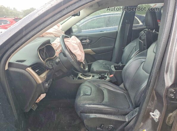 1C4PJLDX9JD597244 2018 JEEP CHEROKEE Gray Widok wnętrza z przodu