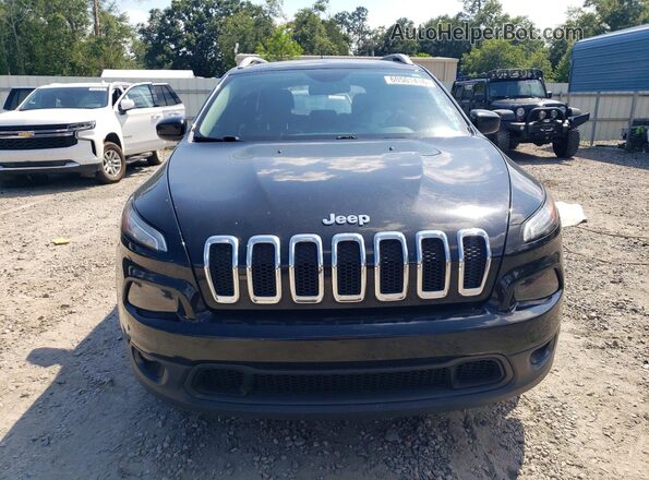 1C4PJLLB1JD538789 2018 JEEP CHEROKEE Black Widok z przodu