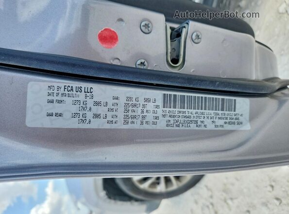 1C4PJLLB1KD297396 2019 JEEP CHEROKEE Gray VIN კოდის სტიკერის ხედი