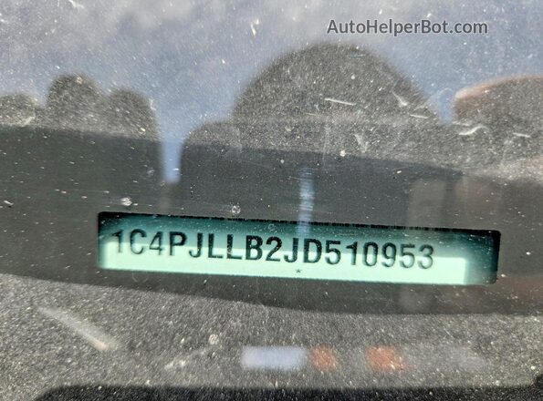 1C4PJLLB2JD510953 2018 JEEP CHEROCKEE Gray VIN կոդի պիտակի տեսք