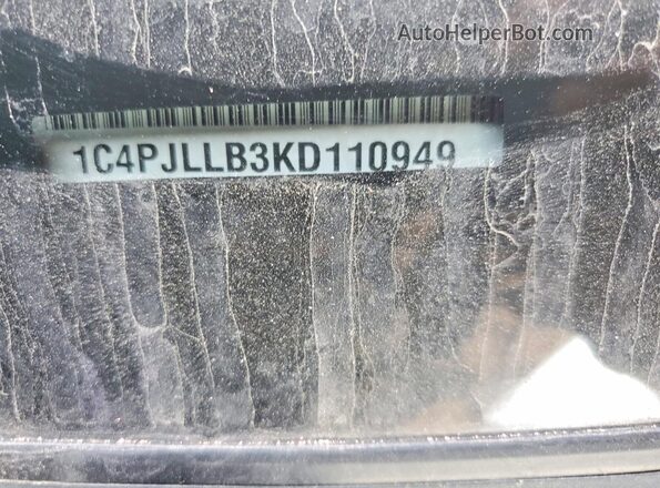 1C4PJLLB3KD110949 2019 JEEP CHEROKEE Черный Вид наклейки с VIN-кодом