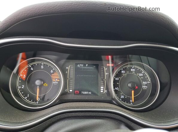 1C4PJLLB3KD186848 2019 JEEP CHEROKEE White Instrument cluster view