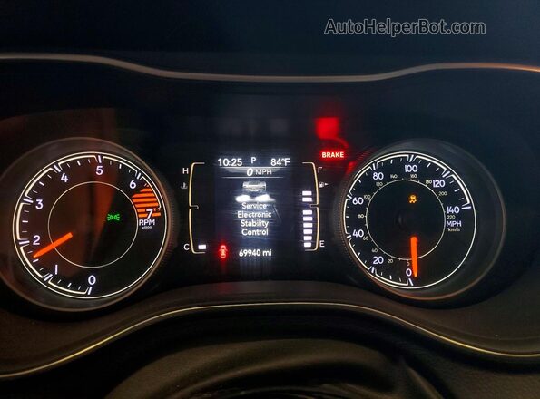 1C4PJLLB3LD652912 2020 JEEP CHEROKEE White Widok zestawu wskaźników