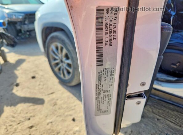 1C4PJLLB3MD150208 2021 JEEP CHEROKEE White VIN კოდის სტიკერის ხედი
