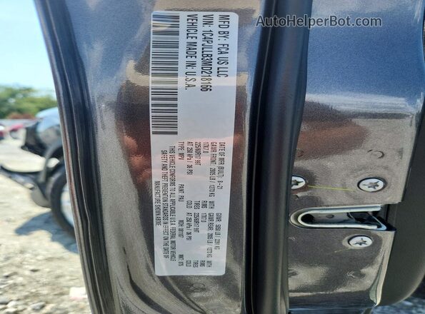 1C4PJLLB3MD218166 2021 JEEP CHEROKEE Серый Панорамный вид салона 360°