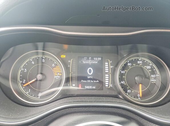 1C4PJLLB4KD144253 2019 JEEP CHEROKEE Gray Vista del cuadro de instrumentos
