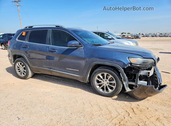 1C4PJLLB4LD585804 2020 JEEP CHEROKEE Синий Передняя правая четверть