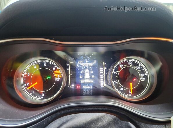 1C4PJLLB6LD528097 2020 JEEP CHEROKEE White Вид щитка приладів