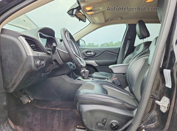 1C4PJLLB7JD503366 2018 JEEP CHEROKEE Black წინა სალონის ხედი