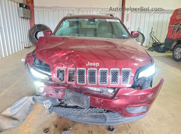 1C4PJLLB9KD132776 2019 JEEP CHEROKEE Maroon Front view