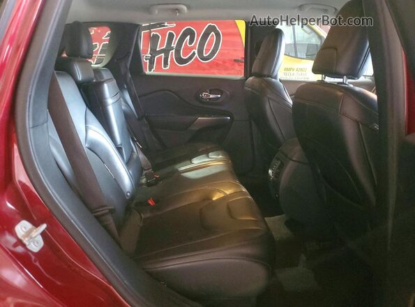1C4PJLLB9KD132776 2019 JEEP CHEROKEE Maroon Rear seats view