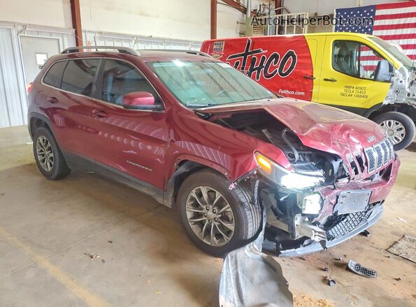1C4PJLLB9KD132776 2019 JEEP CHEROKEE Maroon Front right