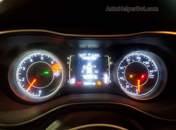 1C4PJLLB9KD132776 2019 JEEP CHEROKEE Maroon Instrument cluster view