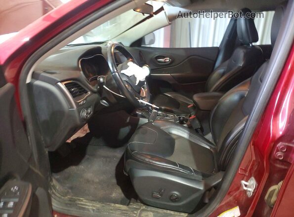 1C4PJLLB9KD132776 2019 JEEP CHEROKEE Maroon Front interior view