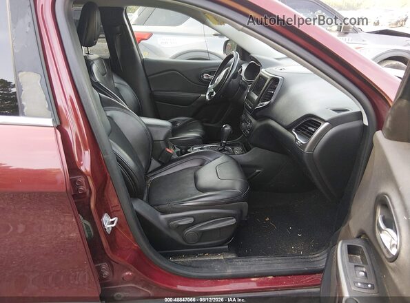 1C4PJLLB9KD348594 2019 JEEP CHEROKEE Burgundy Вид салону спереду