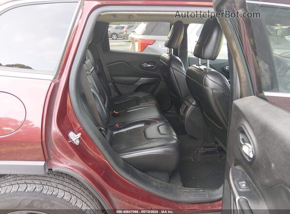 1C4PJLLB9KD348594 2019 JEEP CHEROKEE Burgundy Вид наклейки з VIN-кодом