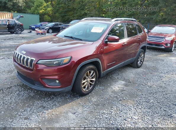 1C4PJLLB9KD348594 2019 JEEP CHEROKEE Burgundy Передня ліва чверть