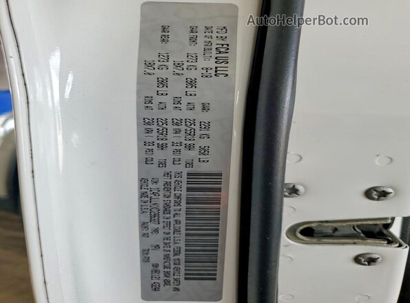 1C4PJLLN1KD286327 2019 JEEP CHEROKEE Белый Вид наклейки с VIN-кодом