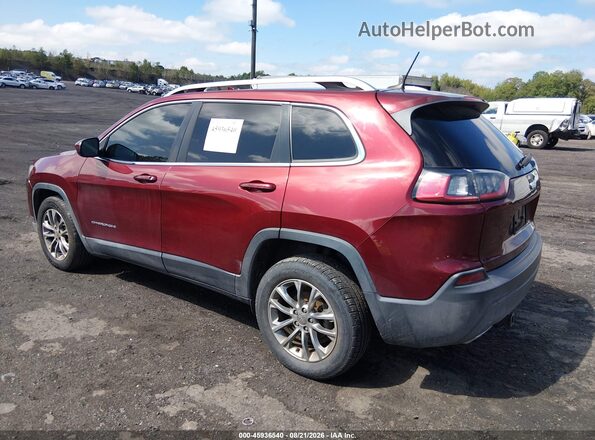 1C4PJLLN8KD164323 2019 JEEP CHEROKEE Красный Задняя левая четверть