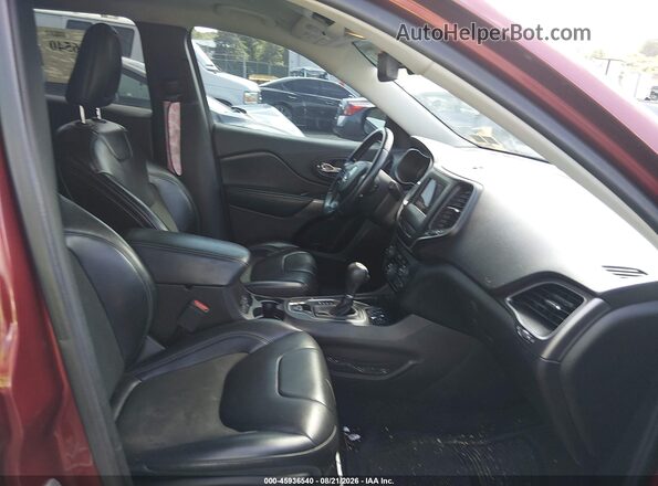1C4PJLLN8KD164323 2019 JEEP CHEROKEE Красный Вид салона спереди