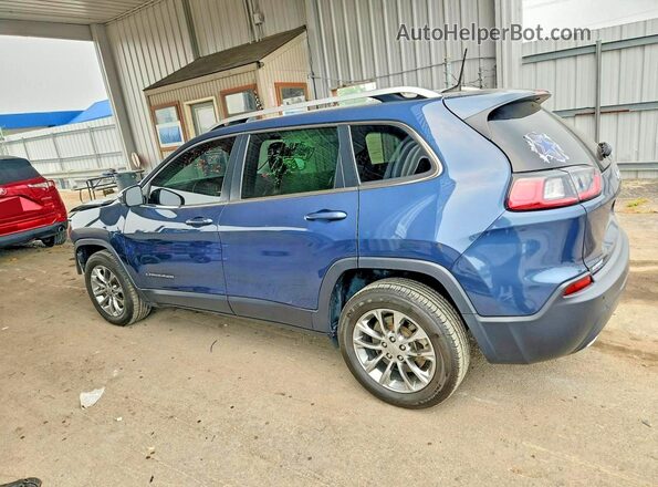 1C4PJLMX2MD107814 2021 JEEP CHEROKEE Синий Задняя левая четверть