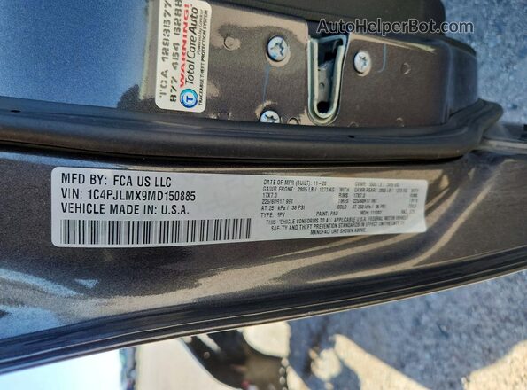 1C4PJLMX9MD150885 2021 JEEP CHEROKEE Угольный Вид подкапотного пространства